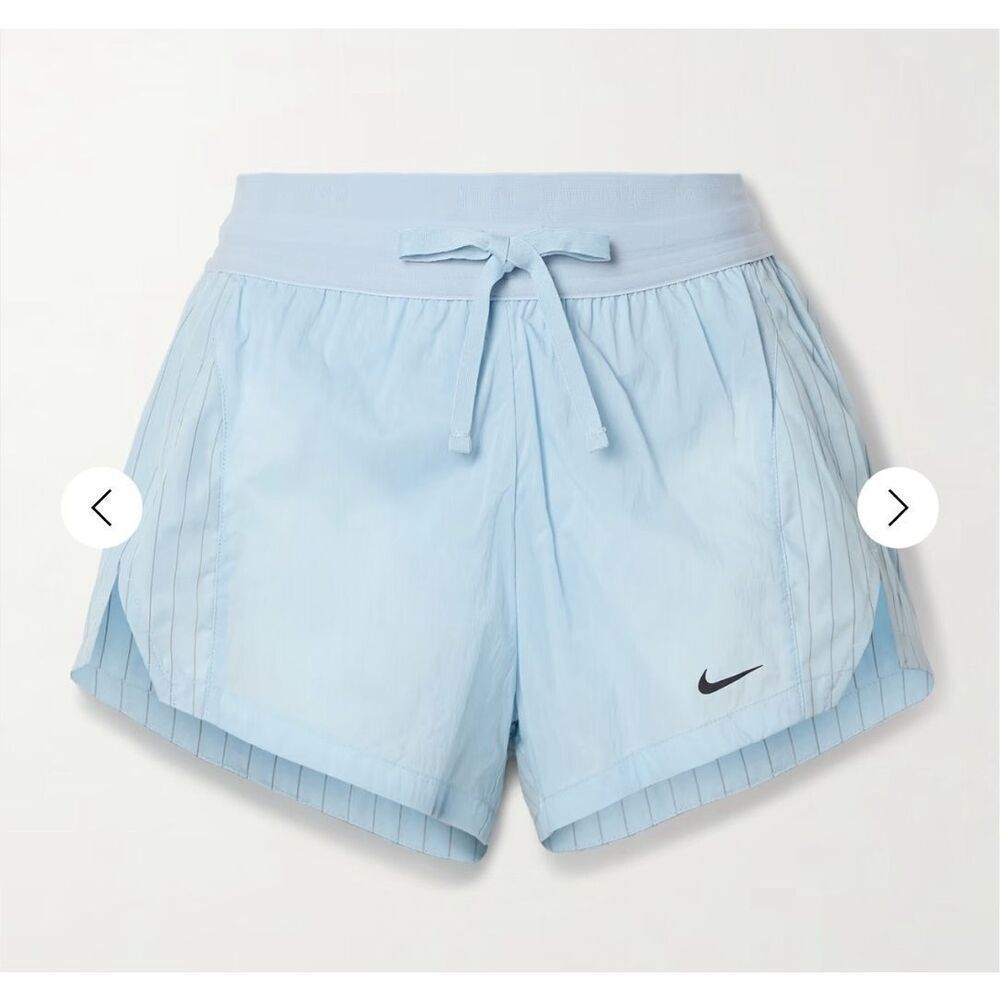 Nike Light Blue Athletic Shorts with Drawstring